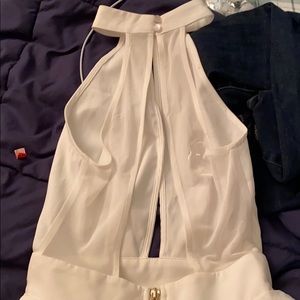 NWT white halter dress